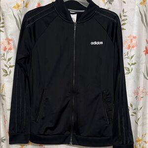 Adidas Classic Black Zip-Up Jacket